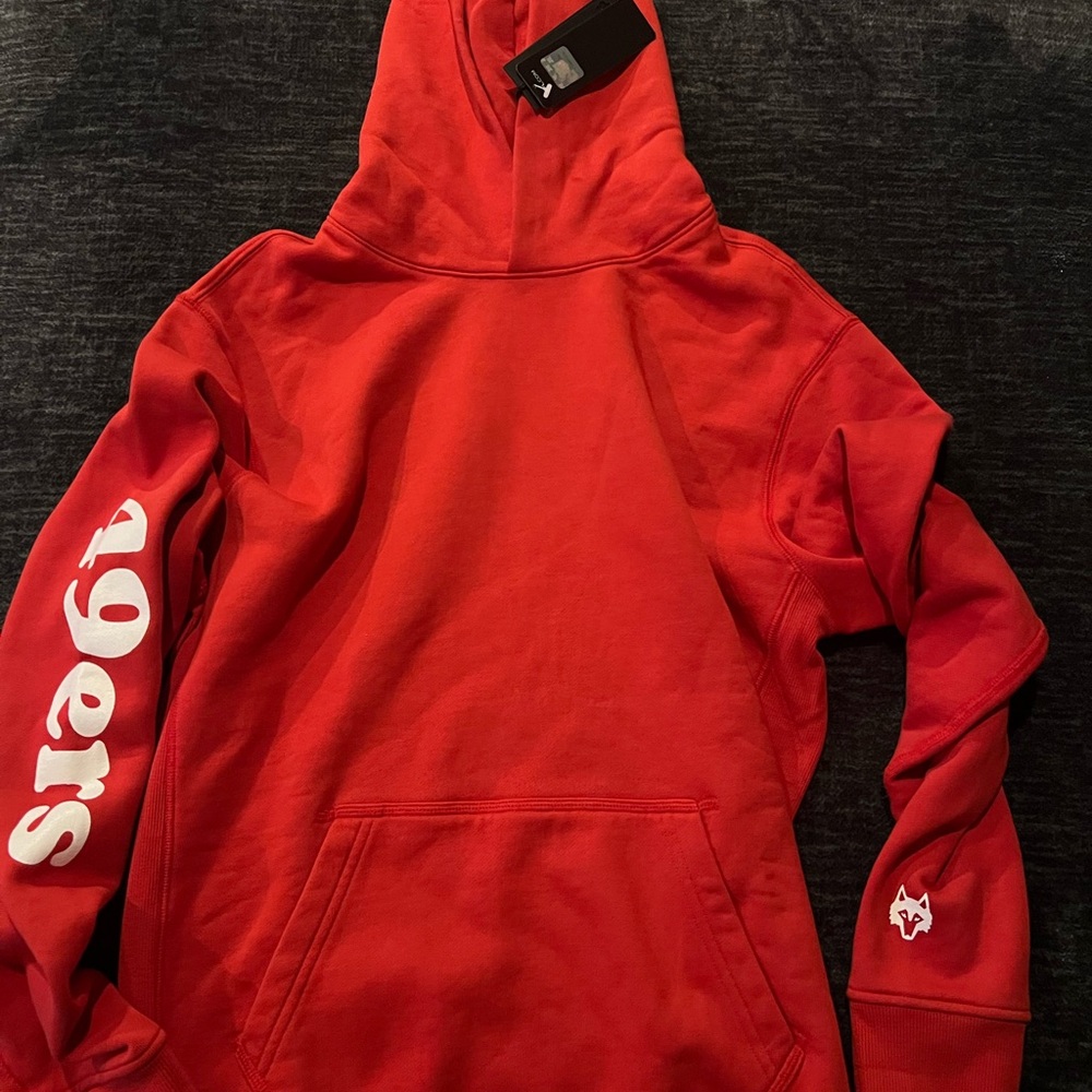 San Fransisco 49ers Greyson Hoodie Men small Red Aspen Sweatshirt Golf NFL NEW